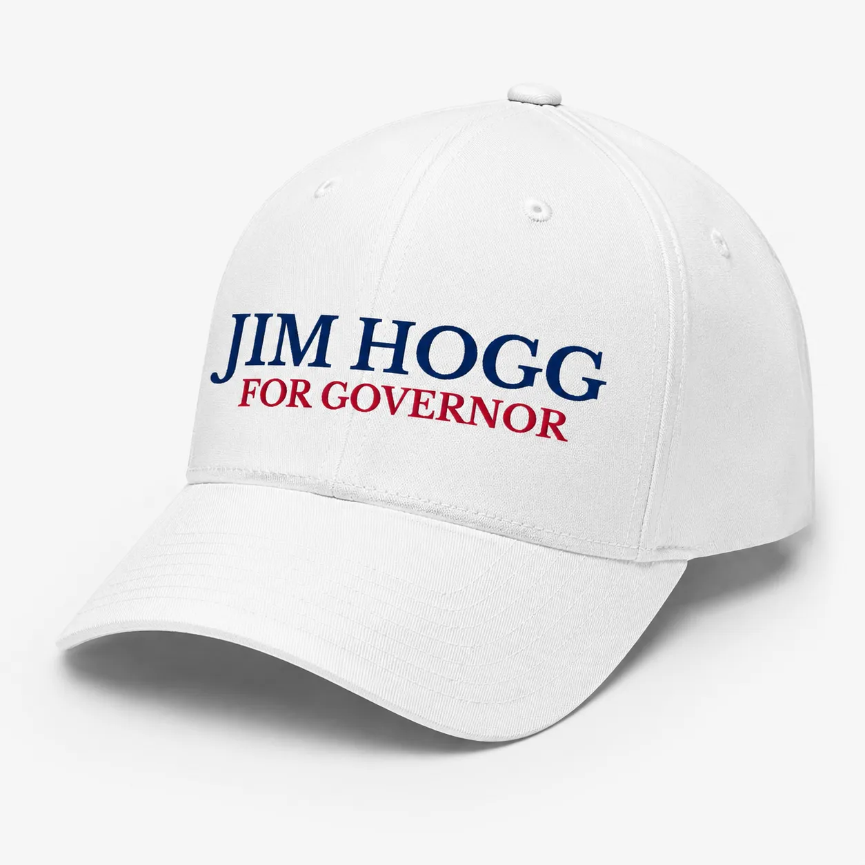 Jim Hogg White Campaign Cap